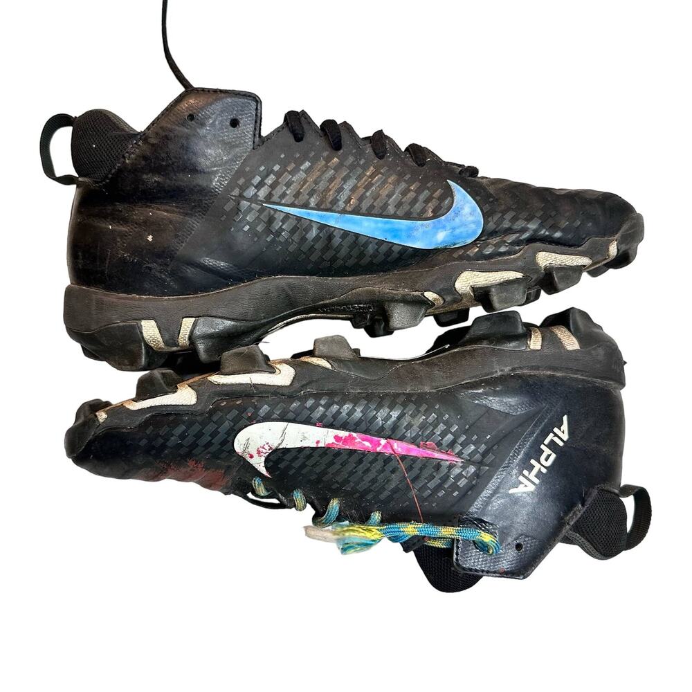 Well Worn Nike Alpha Menace 2 Shark 'Black White' AQ7653-001